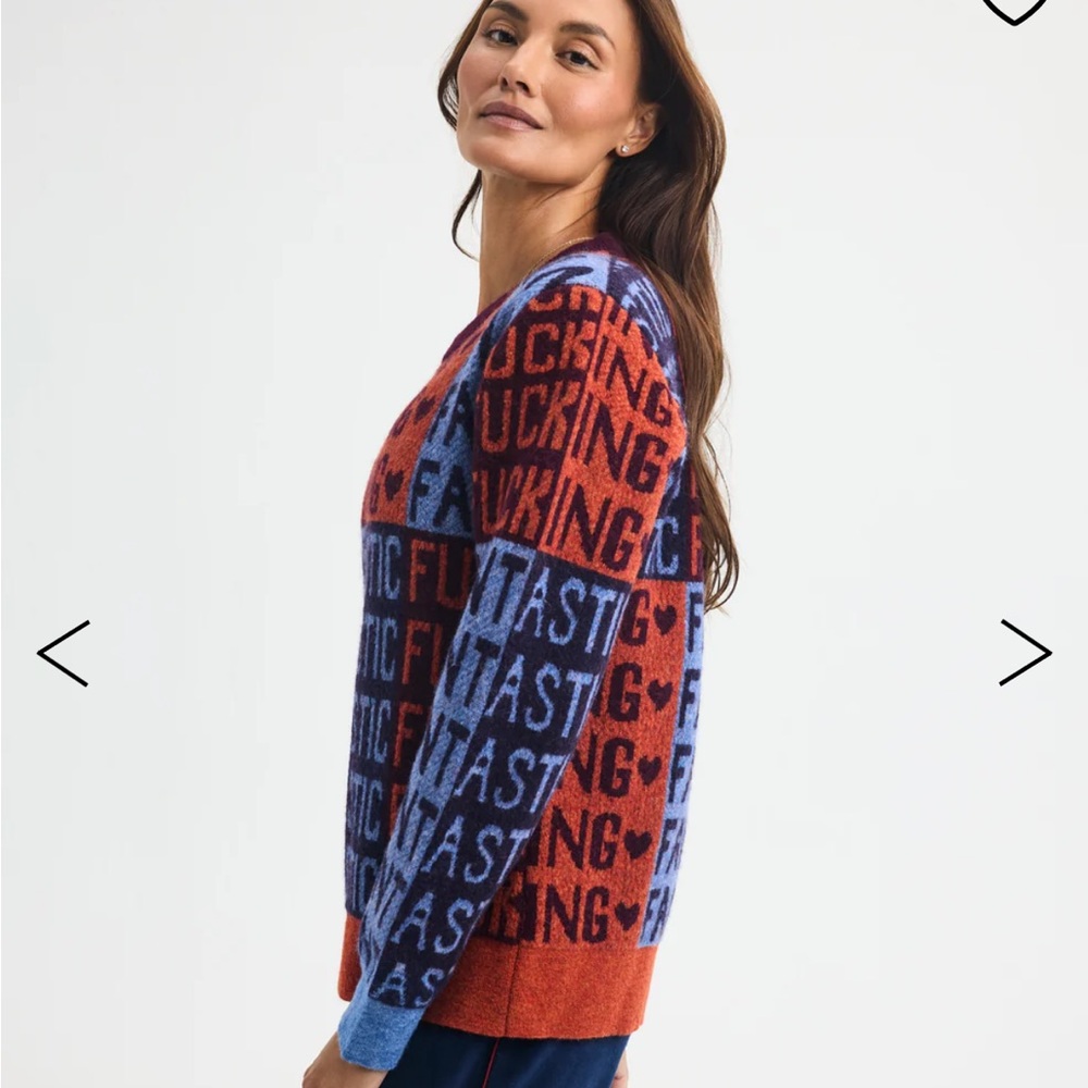 Ayda Pink and Blue Pepper Sweater - Picture 10 of 11
